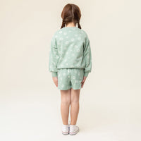 Green Flower Sweater