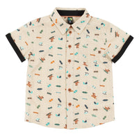 Heather Beige Poplin Shirt