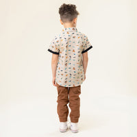 Heather Beige Poplin Shirt