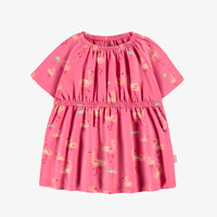 PINK PATTERNED DRESS, BABY