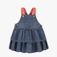 Baby blue denim pinafore dress, baby