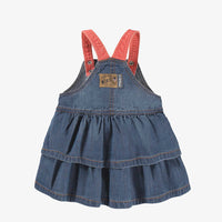 Baby blue denim pinafore dress, baby