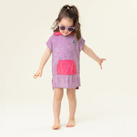 Hooded Beach Poncho Lilac