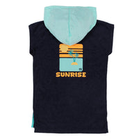 Hooded Beach Poncho Navy