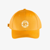 YELLOW CAP WITH ROUNDED PEAK AND EMBROIDERY, CHILD