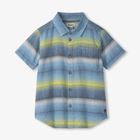 Lime Green Stripes Button Down Shirt