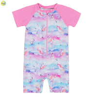 Girls' Pink UV Suit