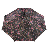 Black Floral Umbrella