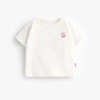 Cream T-shirt with back illustration, baby