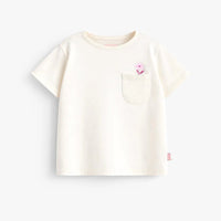 Cream T-shirt with back illustration, child