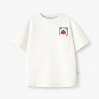 Cream T-shirt with back illustration, child