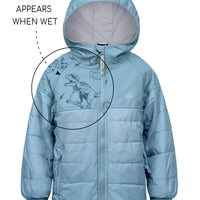 Hydracloud Puffer Jacket - Stone Blue | Waterproof Windproof Eco