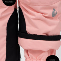 Snowrider Convertible Ski Overalls - Apricot Blush