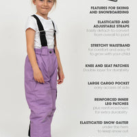 Snowrider Convertible Ski Overalls - Dusty Lavender