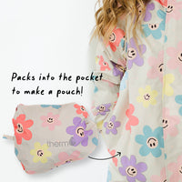 10K Packaway Rainshell - Happy Daisy