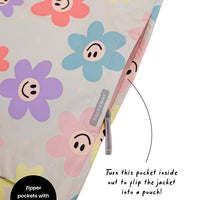 10K Packaway Rainshell - Happy Daisy