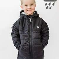 Hydracloud Puffer Jacket - Black | Waterproof Windproof Eco