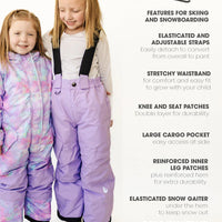 Snowrider Convertible Ski Overalls - Periwinkle