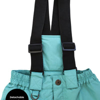 Snowrider Convertible Ski Overalls - Seafoam
