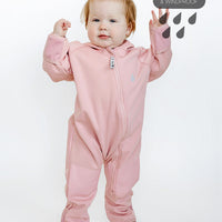 All-Weather Fleece Onesie - Dusky Pink