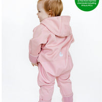 All-Weather Fleece Onesie - Dusky Pink