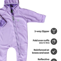 All-Weather Fleece Onesie - Periwinkle