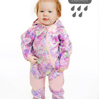 All-Weather Fleece Onesie - Pretty Petals