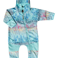 All-Weather Fleece Onesie - Rainbow Leopard