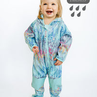 All-Weather Fleece Onesie - Rainbow Leopard