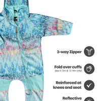 All-Weather Fleece Onesie - Rainbow Leopard