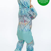 All-Weather Fleece Onesie - Rainbow Leopard