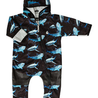 All-Weather Fleece Onesie - Shark