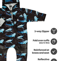 All-Weather Fleece Onesie - Shark