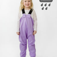 All-Weather Fleece Overalls - Periwinkle