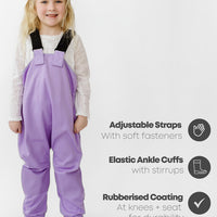 All-Weather Fleece Overalls - Periwinkle