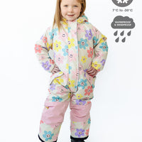 Snowrider One Piece Snowsuit - Happy Daisy | Waterproof Windproof Eco