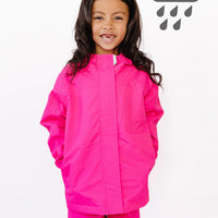 SplashMagic Rainshell - Neon Pink | Leopard Love
