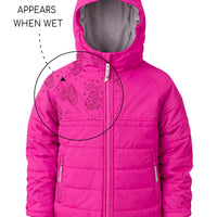 Hydracloud Puffer Jacket - Neon Pink | Leopard Love