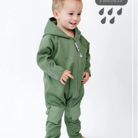 All-Weather Fleece Onesie - Forest Moss