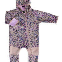 All-Weather Fleece Onesie - Rainbow Leopard