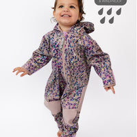 All-Weather Fleece Onesie - Rainbow Leopard
