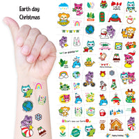 Non Toxic Temporary Tattoos For Kids (10 Sheets/ 150 Pcs)