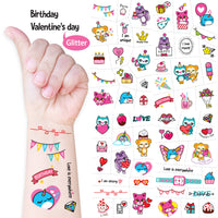 Non Toxic Temporary Tattoos For Kids (10 Sheets/ 150 Pcs)