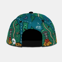 Treasure Map Snapback - Teal Steal