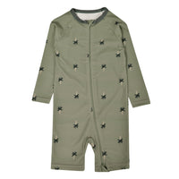 UV Protective Swim Romper - Palm Trees