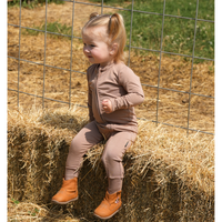 Footless Sleeper with Fold-over Cuffs - Hazel