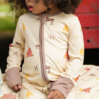 Footless Sleeper with Fold-over Cuffs - Hay Neighbour