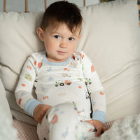Bamboo Long Sleeve Pajama Set (Pumpkin Farm Print)