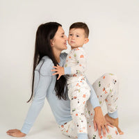 Bamboo Long Sleeve Pajama Set (Pumpkin Farm Print)