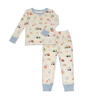 Bamboo Long Sleeve Pajama Set (Pumpkin Farm Print)